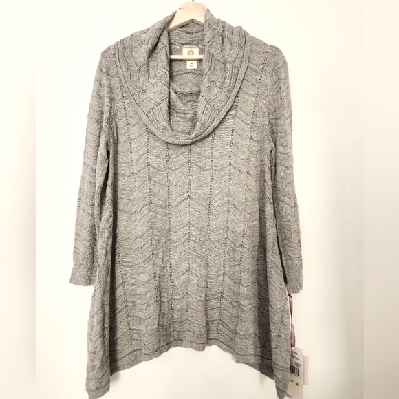 Ruby Rd. Grey  Sweater Size M - Picture 2 of 8